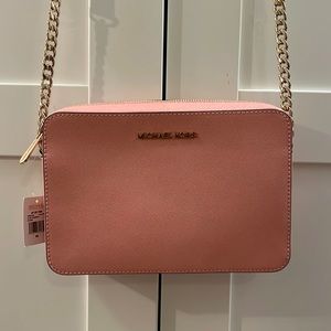 NWT: Michael Kors Pink Jet Set Cross Body